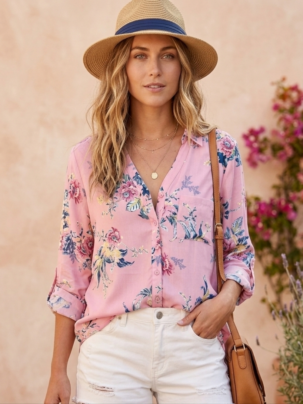 Lily Morgan Pink Floral Top